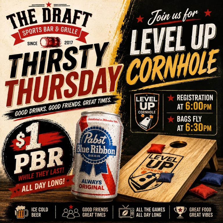 Thirsty Thursdays @ The Draft